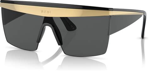 Versace Man Sunglasses Black Frame, Dark Grey Lenses, 